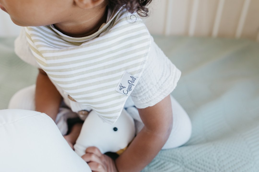Rex Baby Bandana Bib Set (4-Pack) | Copper Pearl