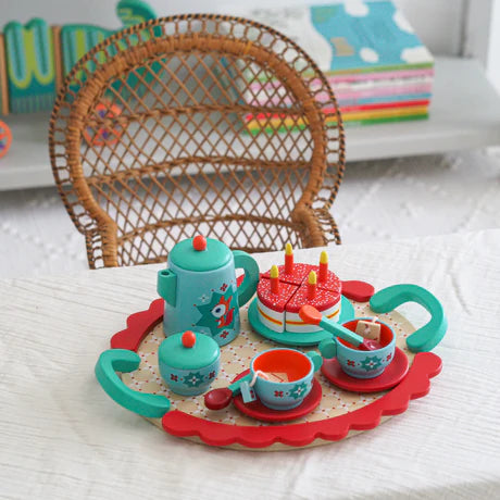 Fox's Party Wooden Tea Set | DJECO