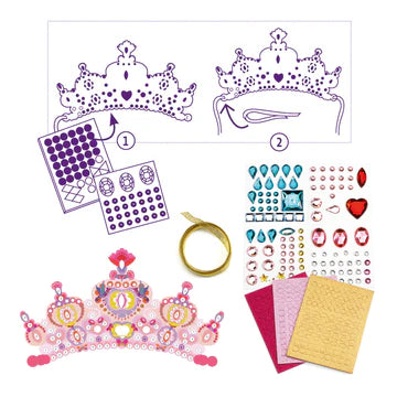DIY Mosaic Tiaras Craft Kit - Like A Princess  | DJECO