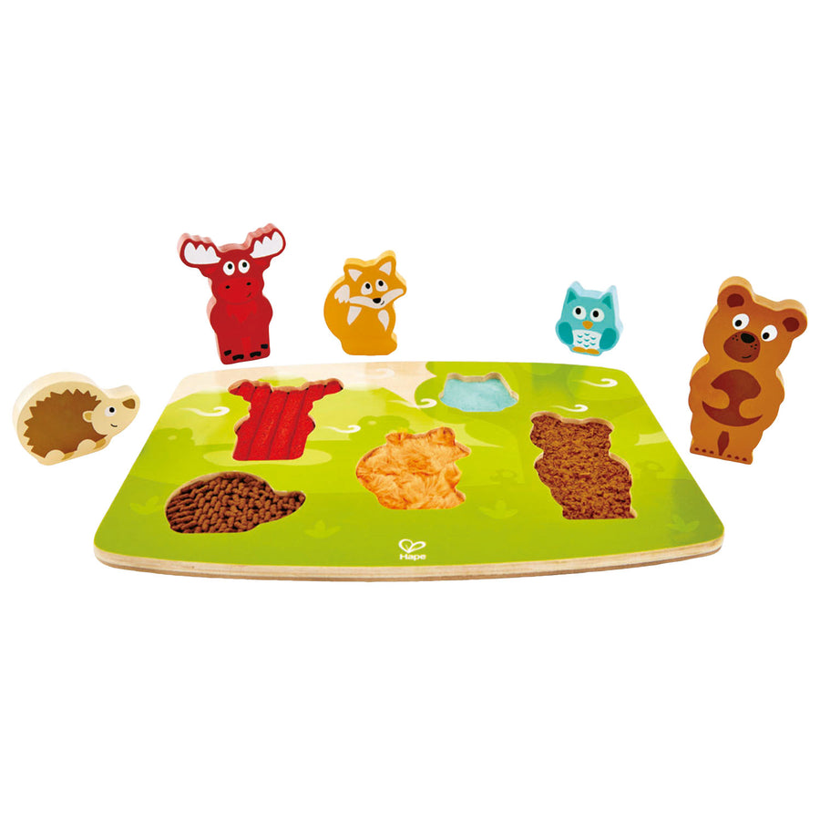 HAPE - Cube Activités 5 en 1 Labyrinthe, Forme, Levier, Animaux E1810