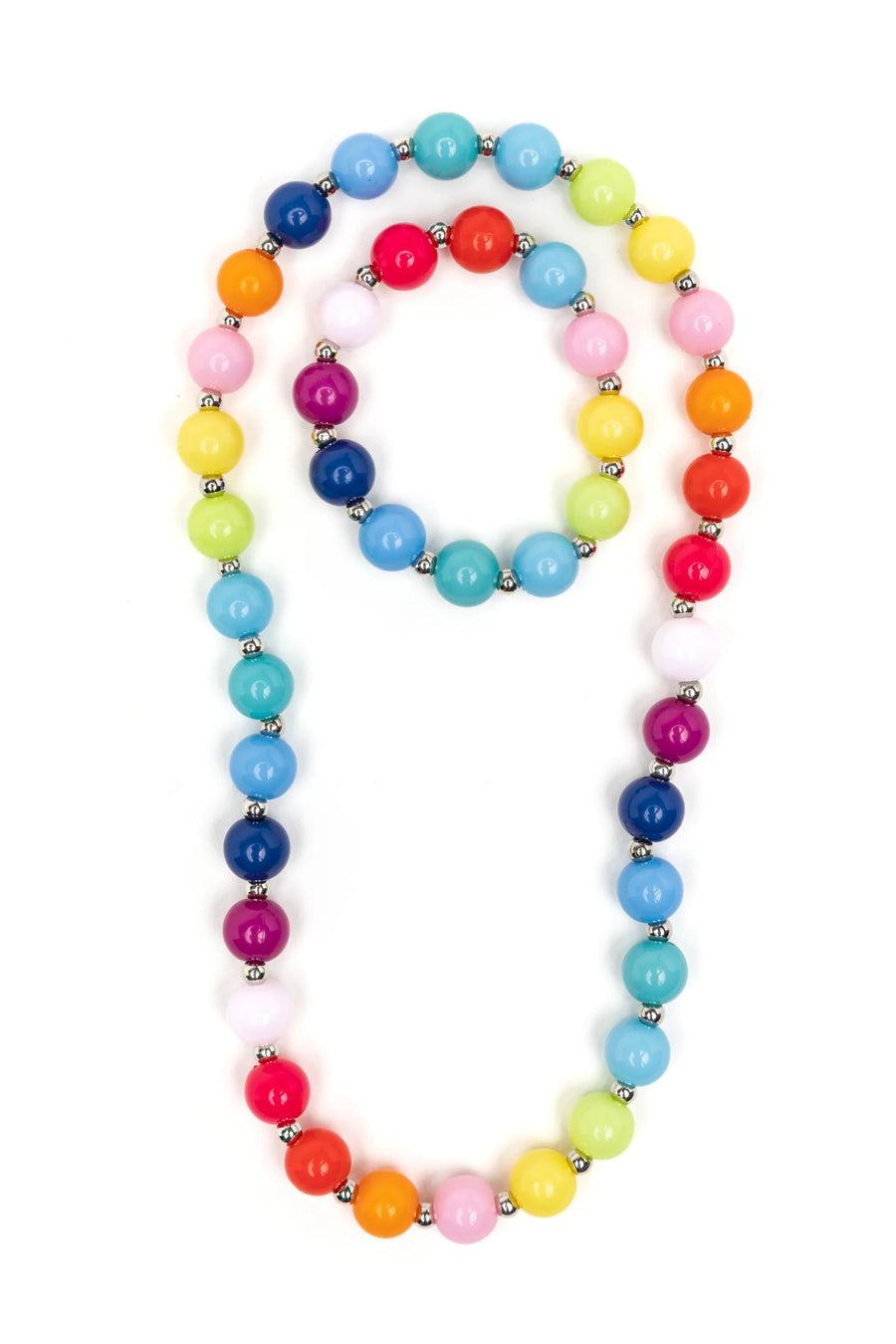 Great Pretenders Beaded Bubblegum Necklace & Bracelet Set Great Pretenders Beaded Bubblegum Necklace & Bracelet Set
