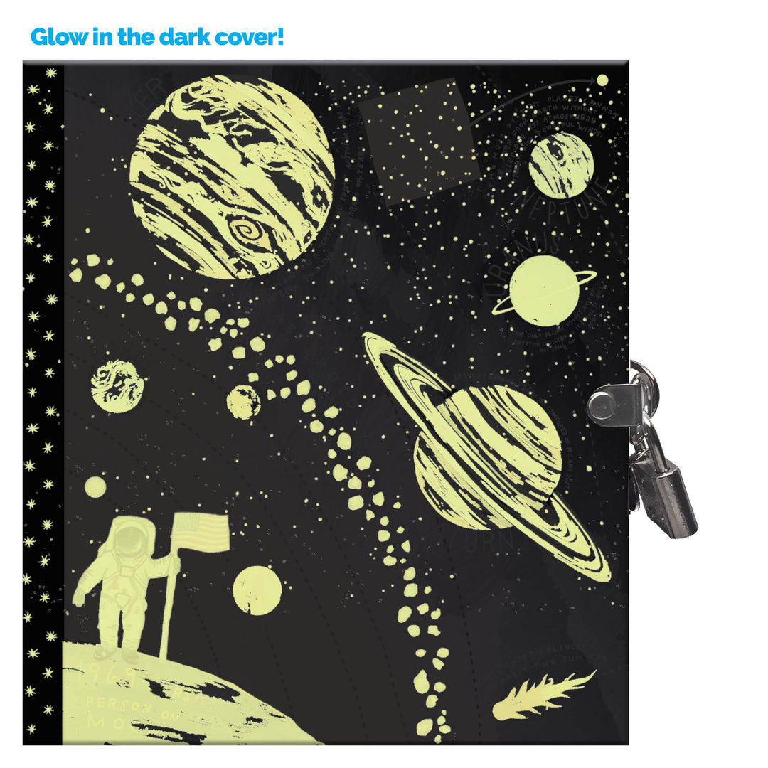 Space Adventure Glow in the Dark Journal | eeboo