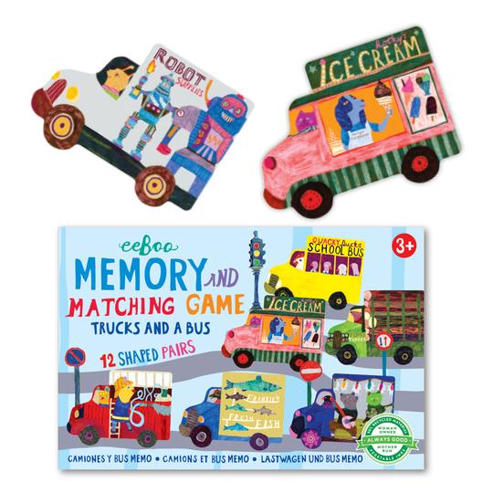 Trucks and a Bus Matching Game | eeBoo