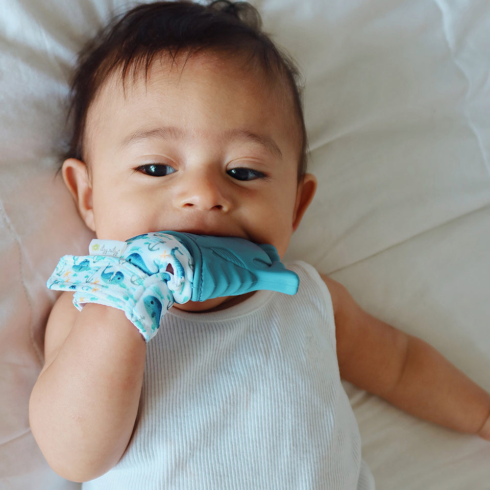 Itzy Mitt™ Silicone Teething Mitts - Whale
