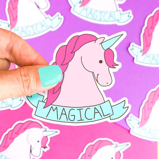 Magical Unicorn Vinyl Sticker | Turtle's Soup