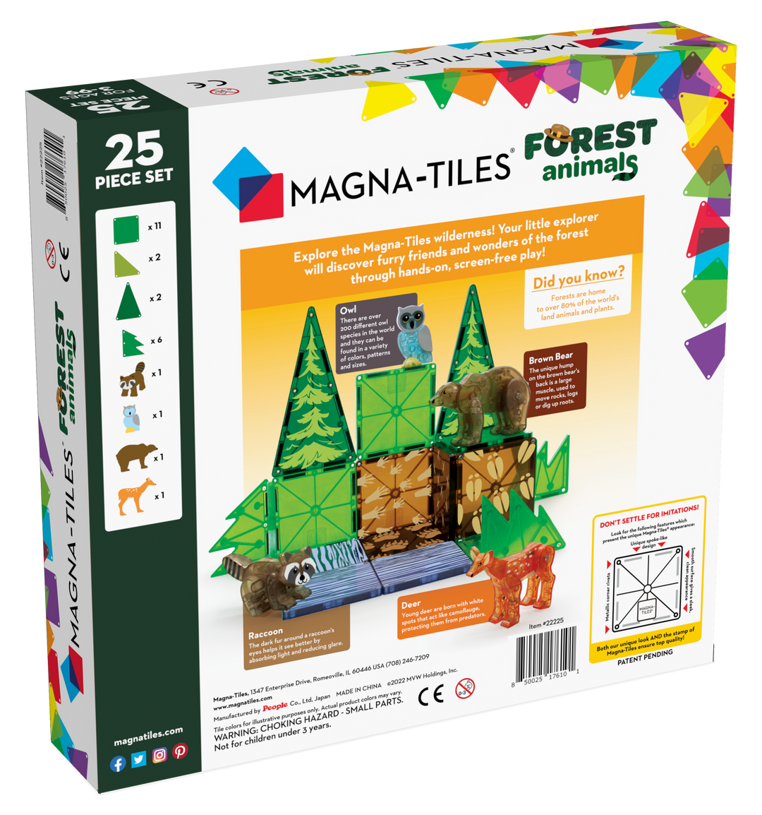 Magna-Tiles® Forest Animals 25-Piece Set – Annie's Blue Ribbon