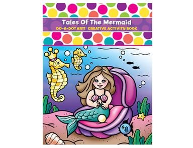 Mermaid coloring book with mermaid under sea on cover