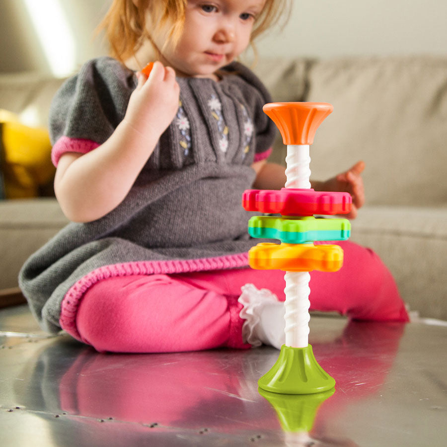 child playing with MiniSpinny