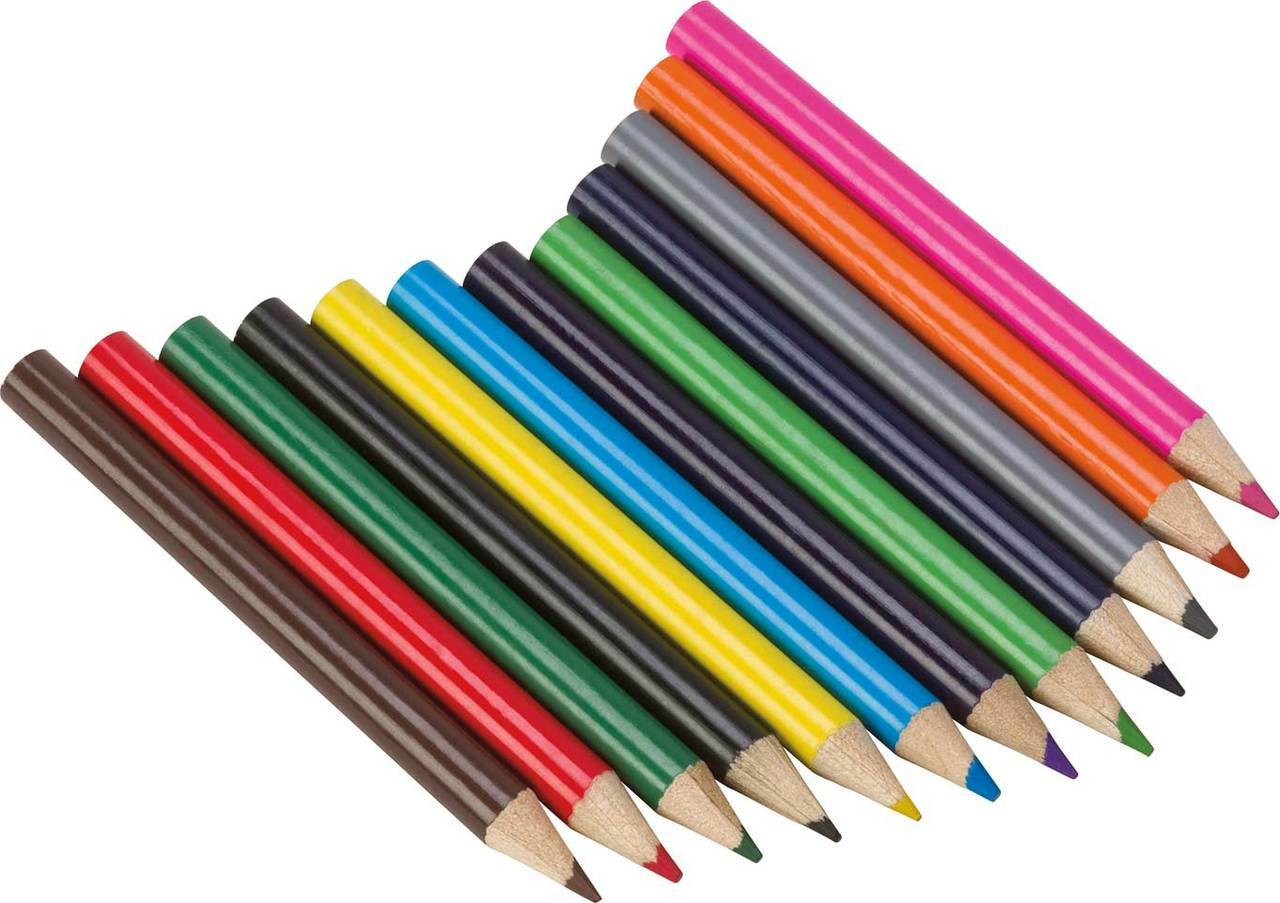 Mini Colored Pencils With Sharpener