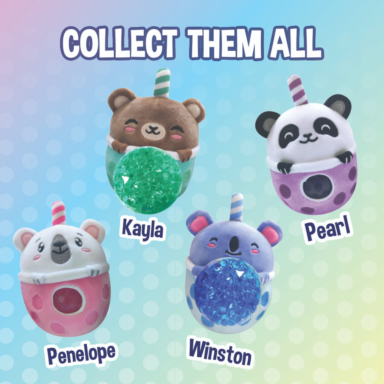 Bubble Tea Bears - Sensory Beadie Squish Toy | Top Trenz