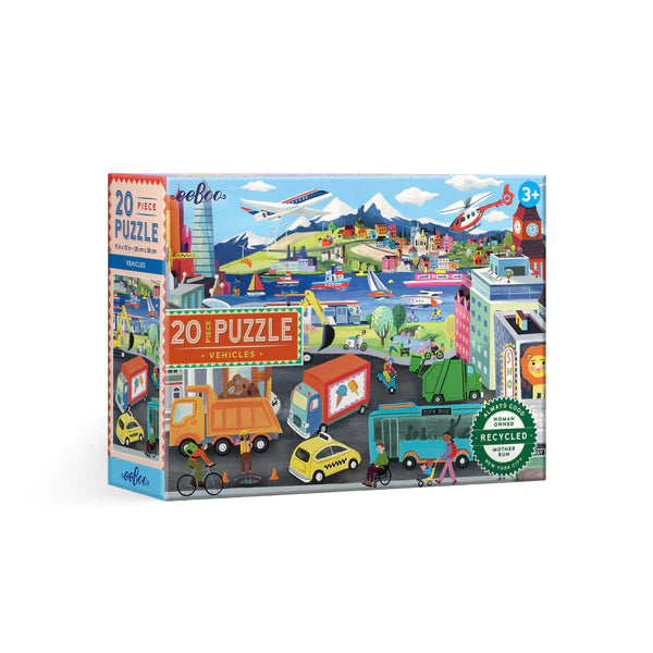 Vehicles 20 Piece Puzzle | eeBoo