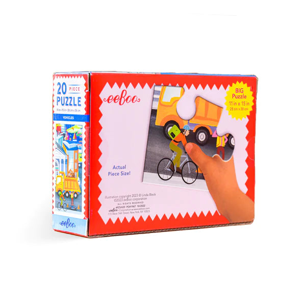 Vehicles 20 Piece Puzzle | eeBoo