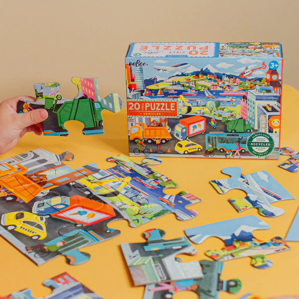 Vehicles 20 Piece Puzzle | eeBoo