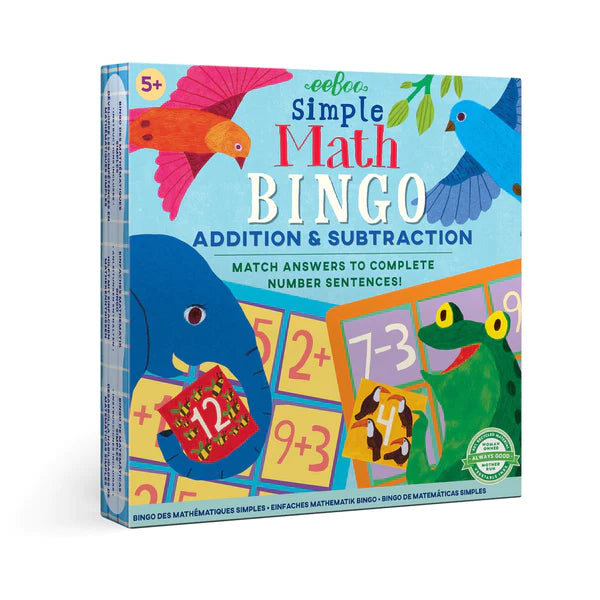 Simple Math Bingo | eeboo