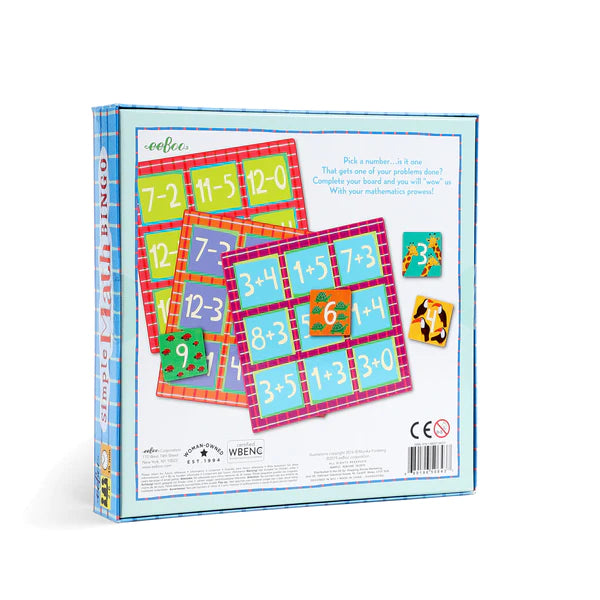 Simple Math Bingo | eeboo
