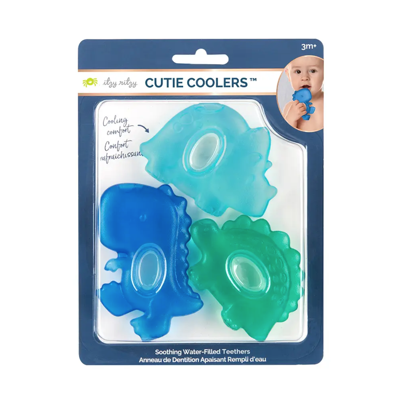 Cutie Coolers™ Dino Water Filled Teethers (3-pack)
