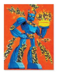 Robot Foil Gift Enclosure Card