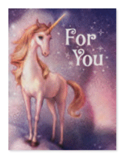 Unicorn Gift Enclosure Card