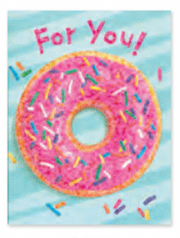 Donut Foil Gift Enclosure Card