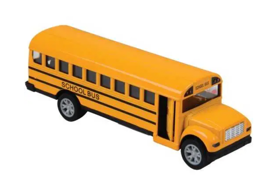 Diecast Pull-Back School Bus