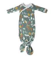 Atwood Newborn Knotted Gown | Copper Pearl