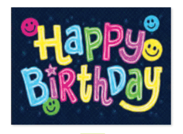 Happy Birthday Foil Enclosure Card