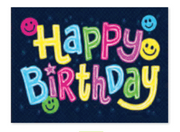 Happy Birthday Foil Enclosure Card