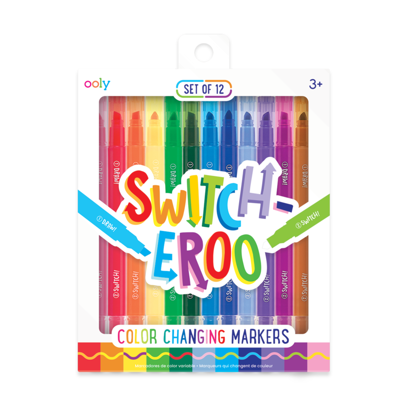 Switch-Eroo Color Changing Markers- Set of 12 | OOLY