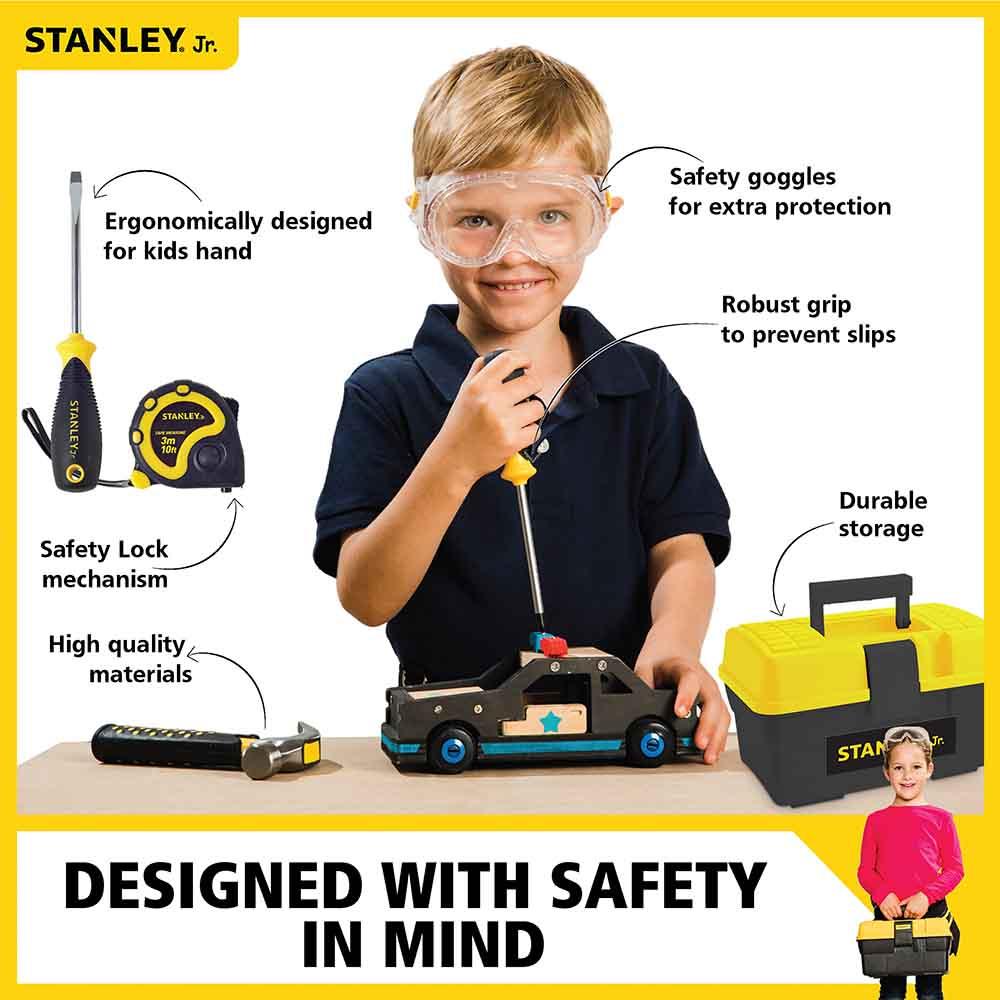 Stanley Jr. Toolbox with 5 PC Toolset – The Curious Bear Toy & Book Shop