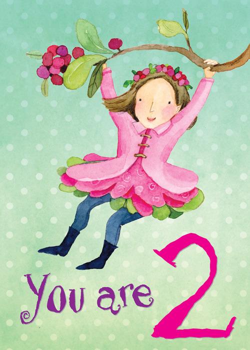 Sweet Fairy 2 Birthday Card