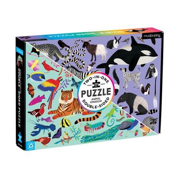 Animal Kingdom 100 Piece Double-Sided Puzzle | Mudpuppy