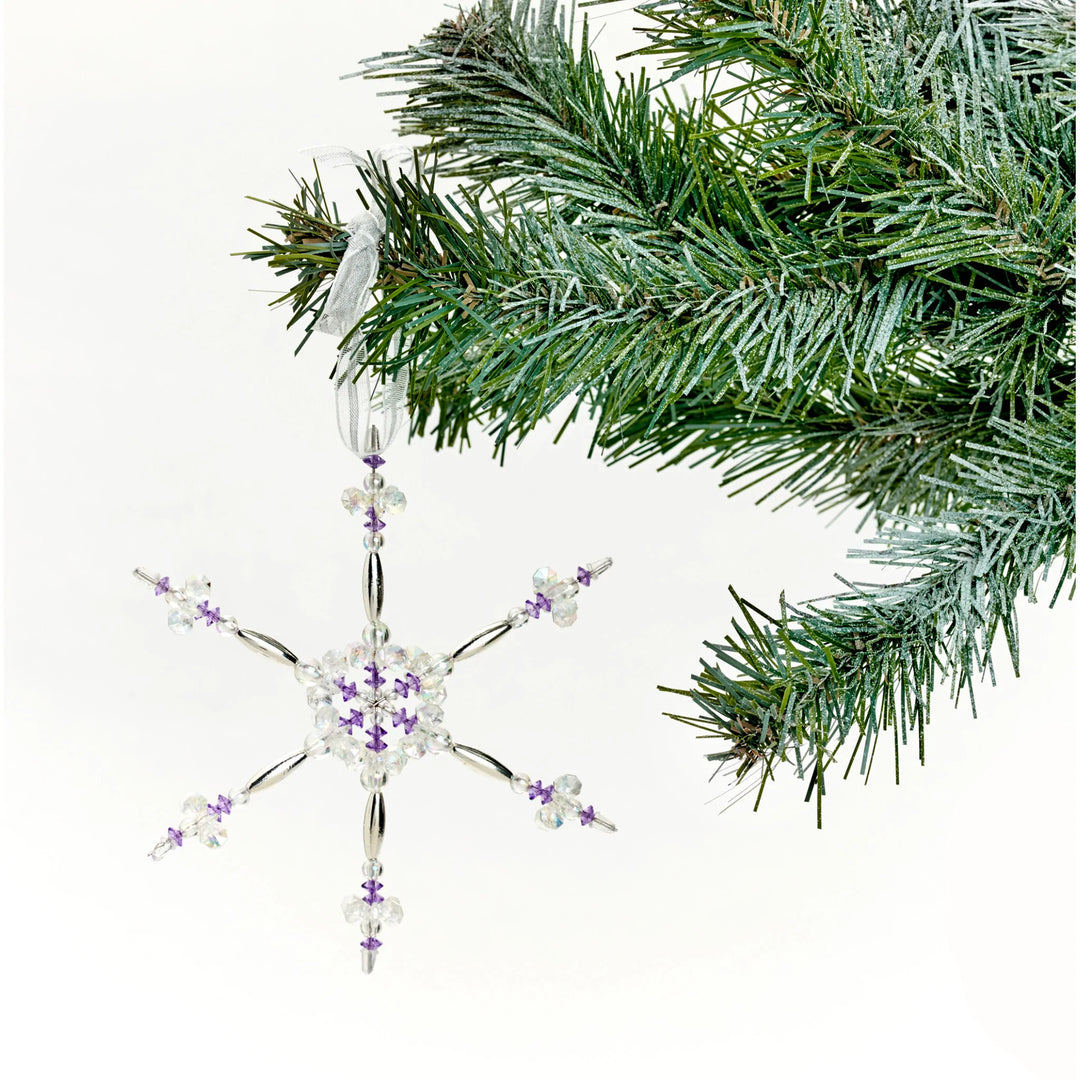 Holiday Beaded Snowflake Ornaments | Creativity for Kids