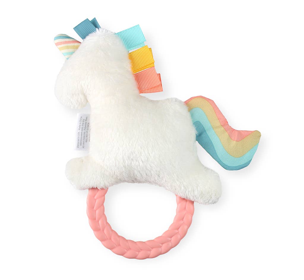 Unicorn Ritzy Rattle Pal™ with Teether