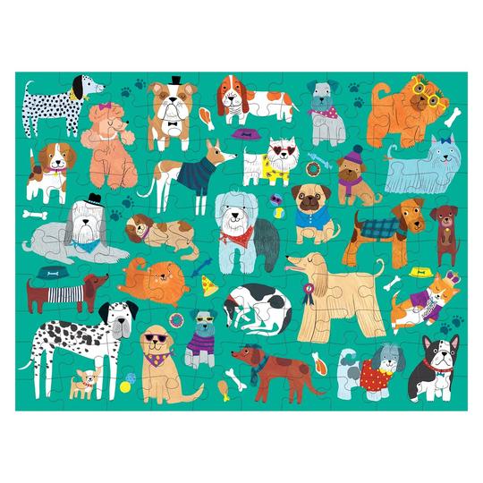 Cats & Dogs 100 Piece Double Side Puzzle | Mudpuppy