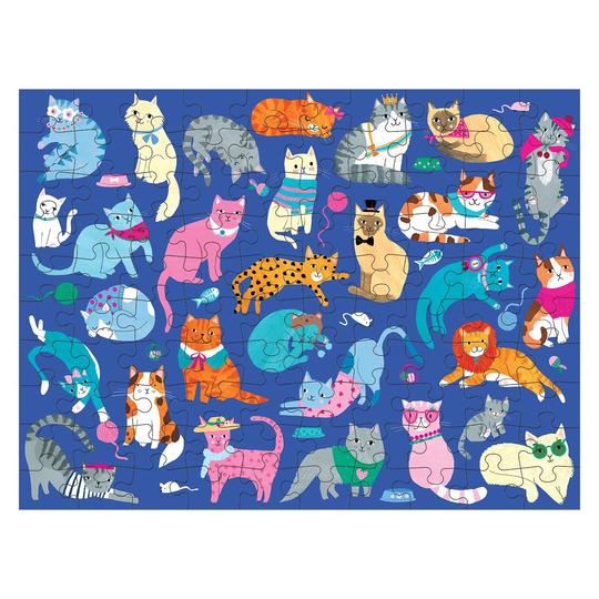 Cats & Dogs 100 Piece Double Side Puzzle | Mudpuppy