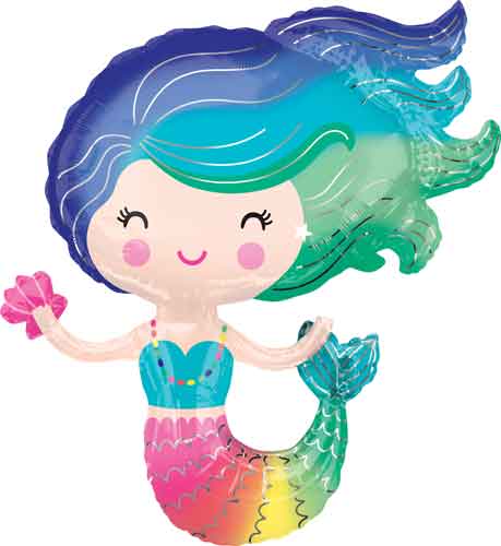 Colorful Mermaid Shape Balloon Bouquet
