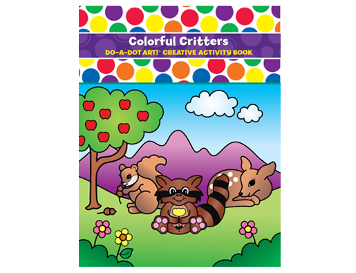 britter coloring book cover with raccoon bunny and deer