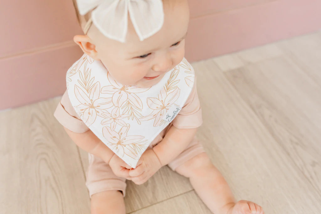 baby wearing flower design