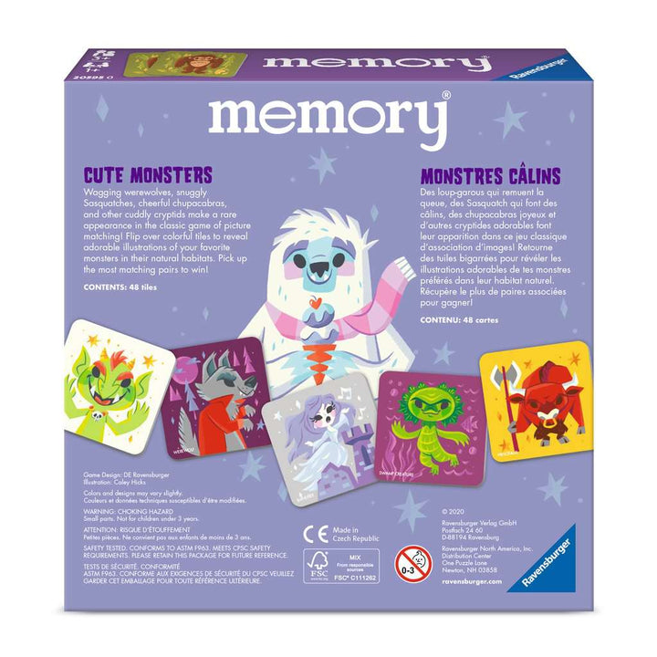 Cute Monsters Memory Game | Ravensburger