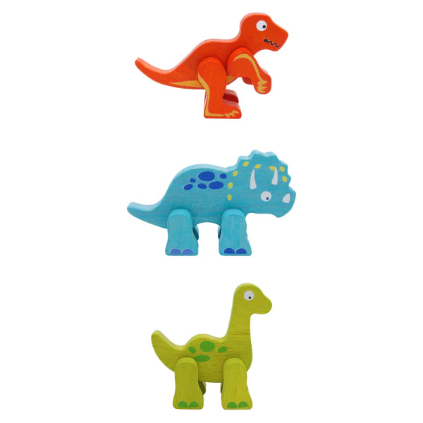 Posable Dinosaur - Blue Triceratops