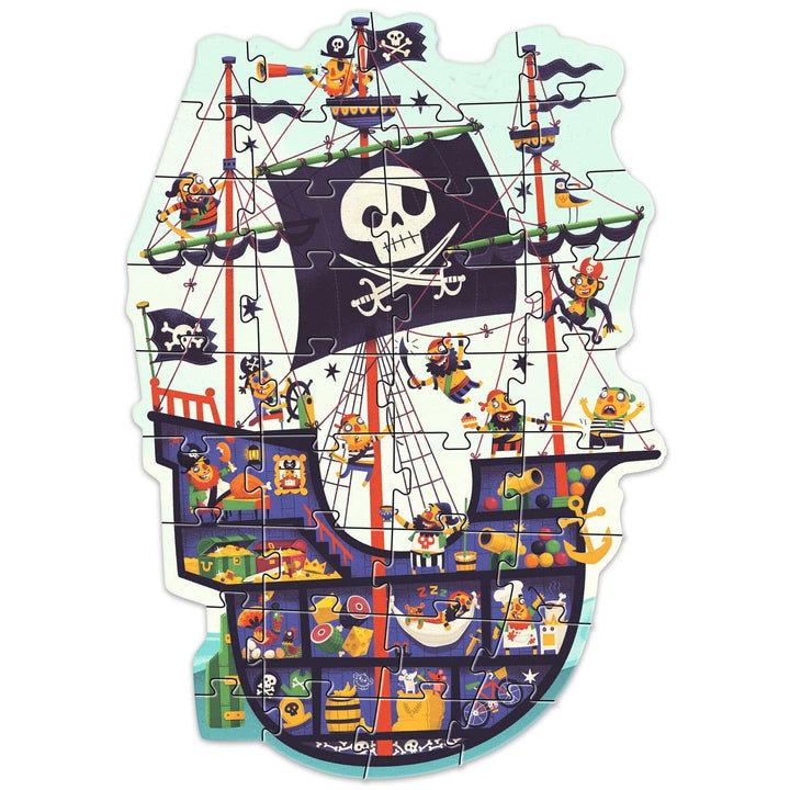 Giant Puzzle - Pirate Ship - 36pcs | DJECO