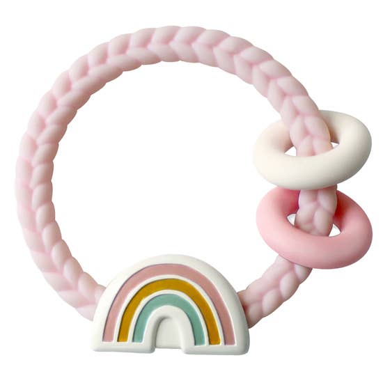 Ritzy Rattle™ Silicone Teether Rattle - Rainbow
