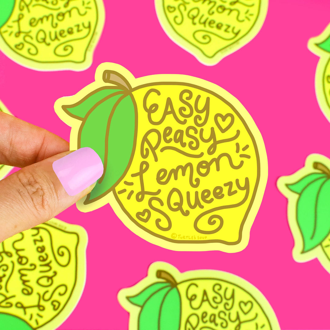 Easy Peasy Lemon Vinyl Sticker | Turtle's Soup