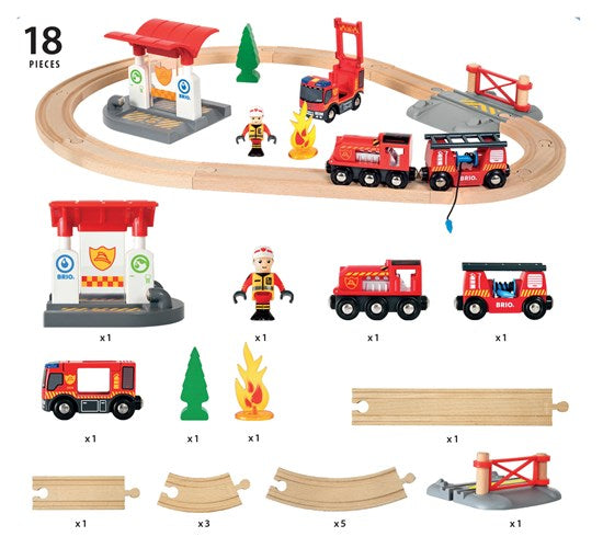Rescue Firefighter Set | BRIO- LOCAL PICK UP ONLY