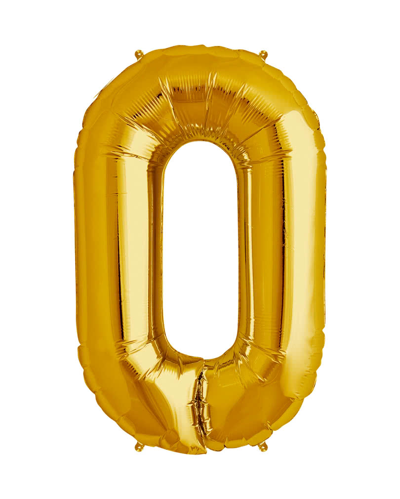 Number Zero 40" Foil Balloon