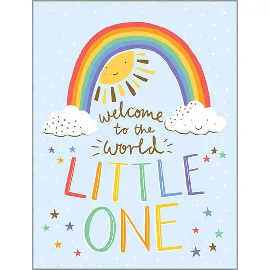 Gina B Designs Baby Shower Baby Rainbow - Baby Greeting Card