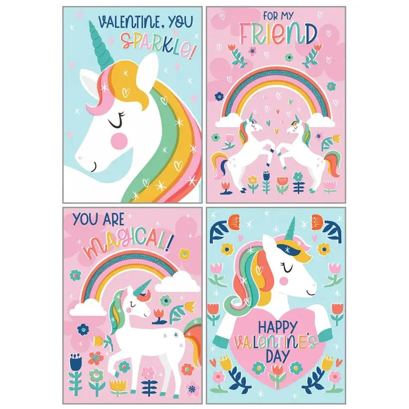 Gina B Designs Valentine's Day Kids Valentine Pack - Magical Unicorns