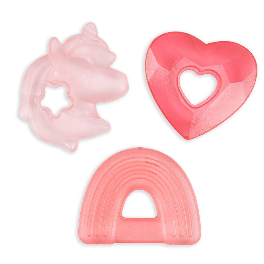 Cutie Coolers™ Unicorn Water Filled Teethers (3-pack)