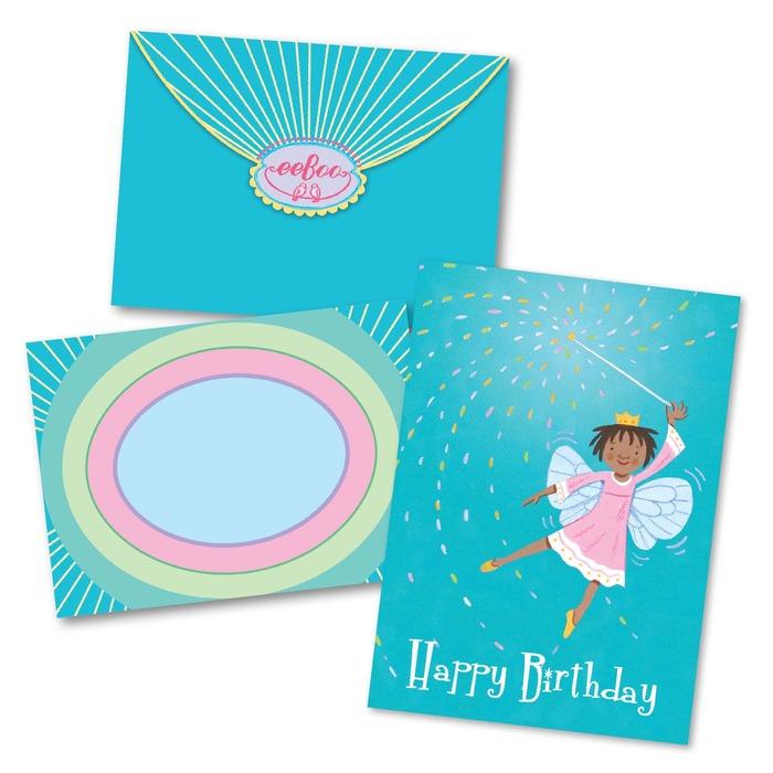 Little Fairy with Wand Birthday Card