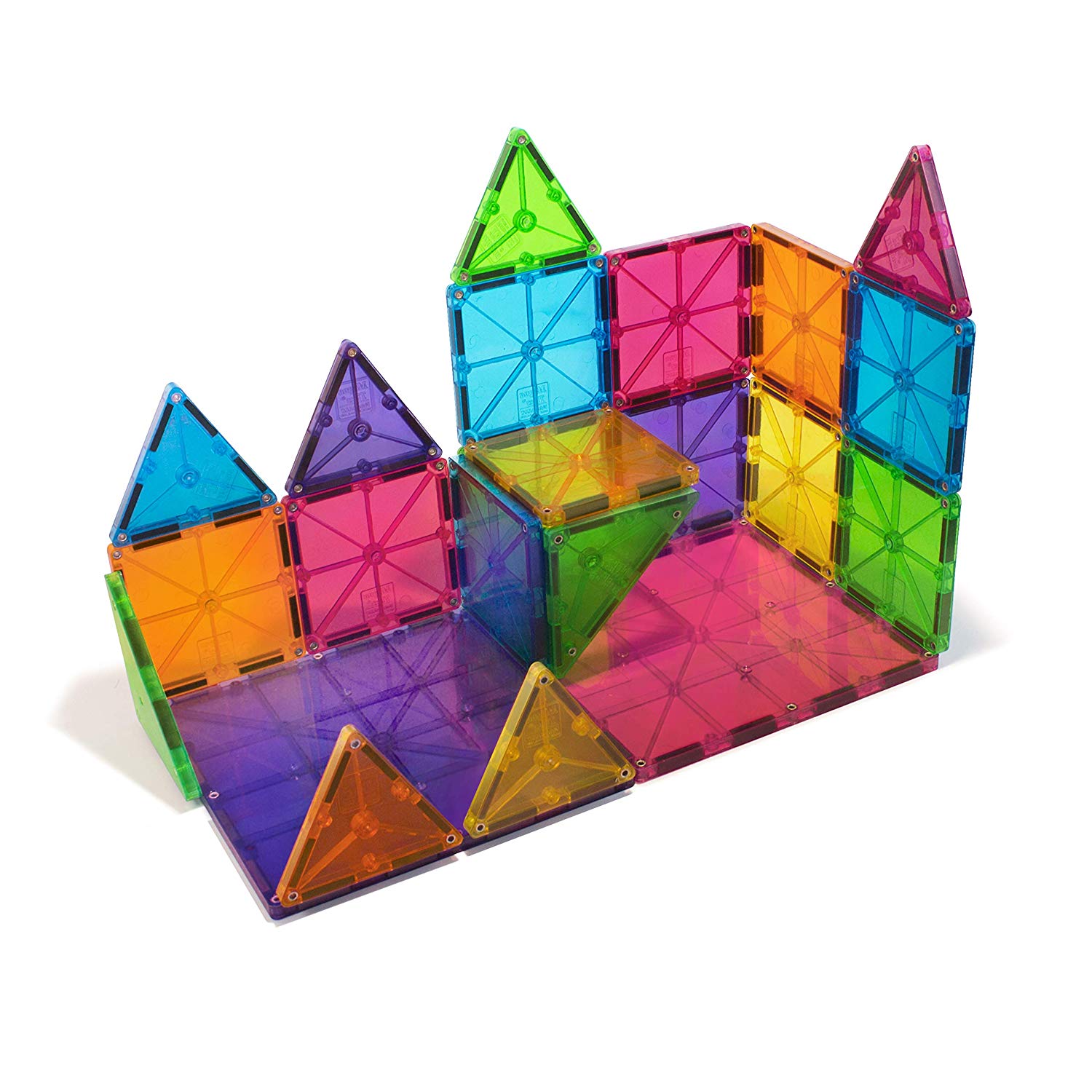 Clear Colors 32-Piece Set | Magna-Tiles® – The Curious Bear Toy